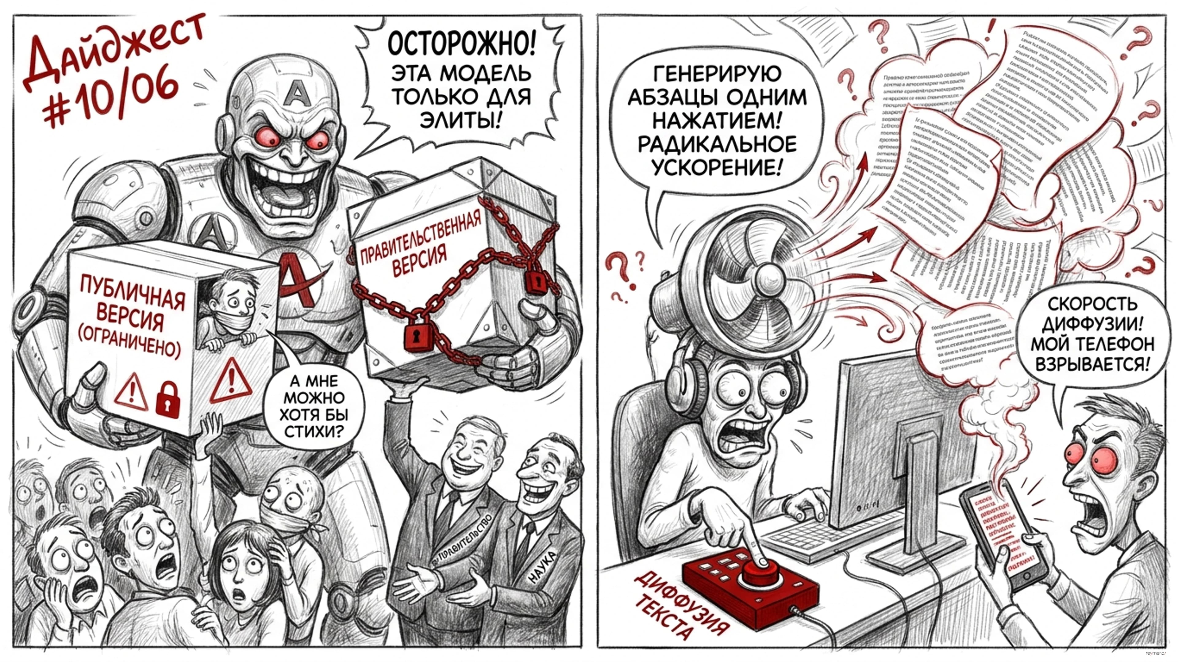 Эволюция ИИ: Разделение мощностей и текстовая диффузия