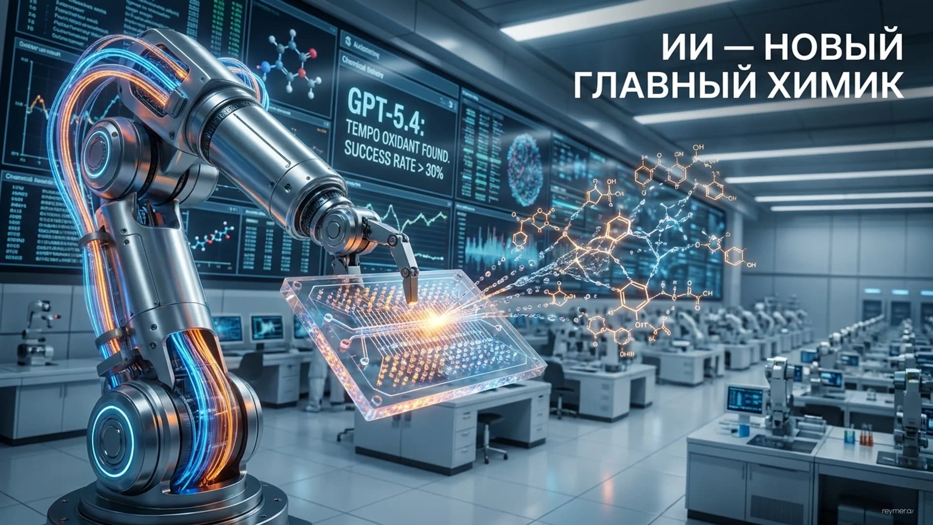 Полуавтономный ИИ-химик: как GPT-5.4 улучшил реакцию для создания лекарств