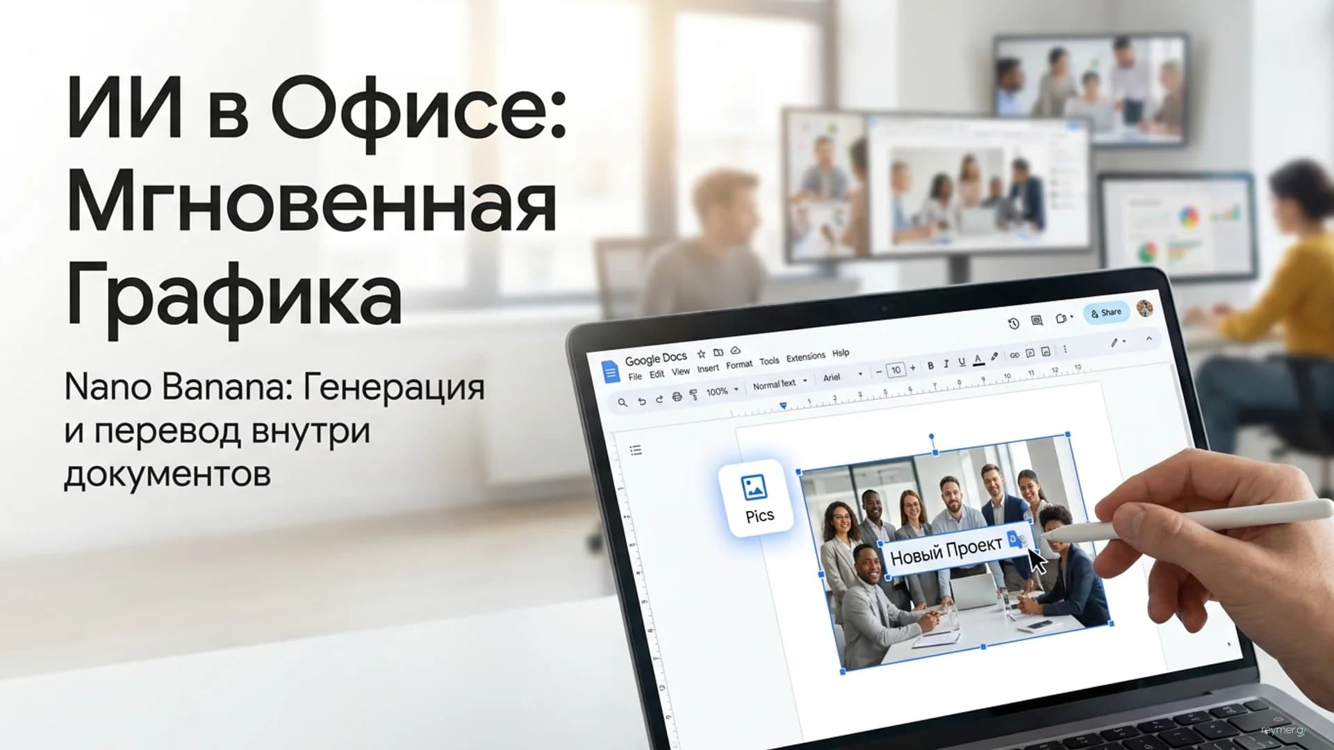 Встроенная генерация изображений: как работает новый инструмент Pics для Google Workspace
